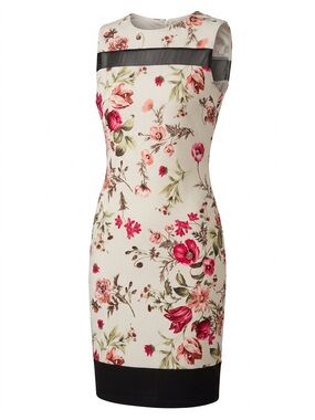 Cameo rose Tropical Flower Vacation 🌸 Dress size L